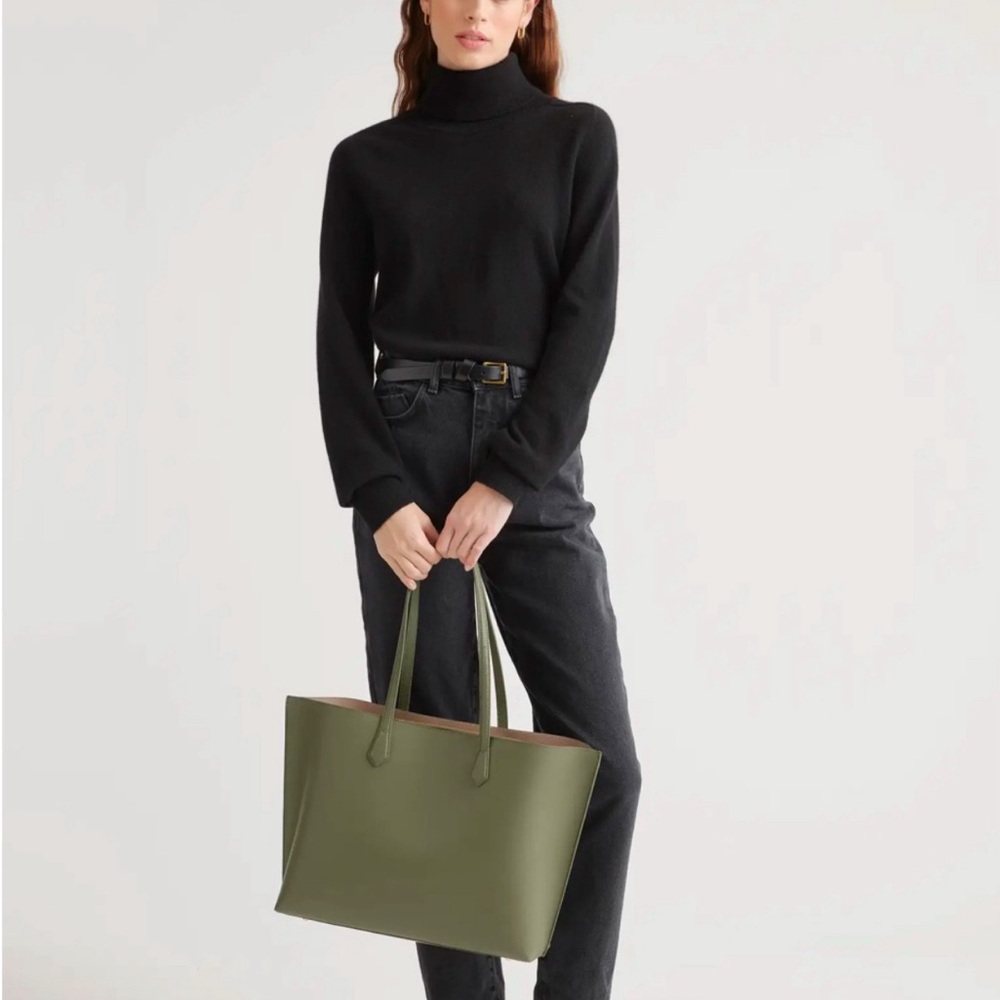 Quince Olive Green Tote Bag